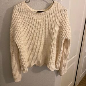 White knit sweater for sale!
